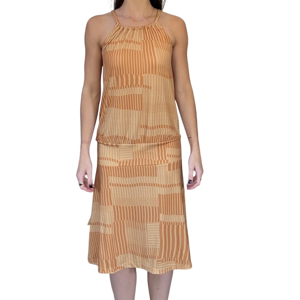 Prana Halter Neck Midi Dress Size M